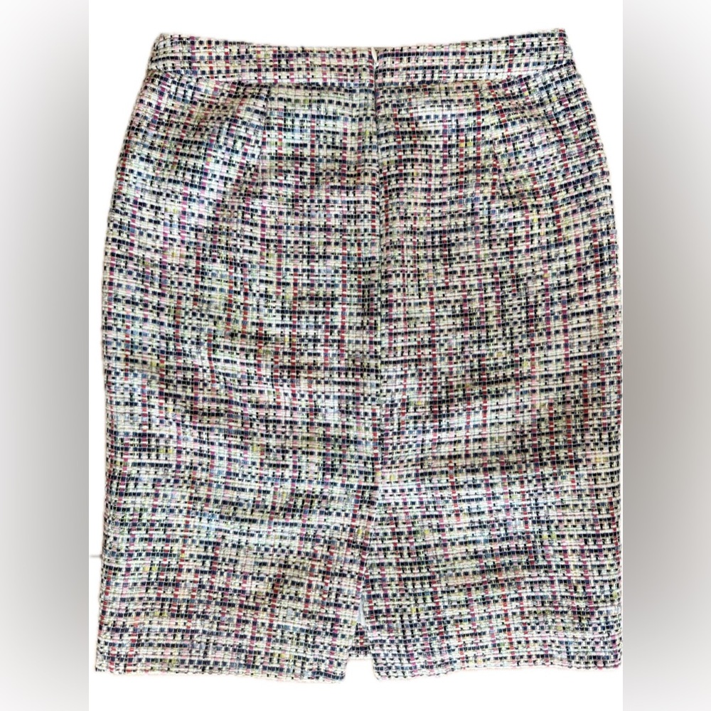 J.Crew Rainbow Tweed Pencil Skirt Size 0 Excellent Condition - Picture 3 of 9
